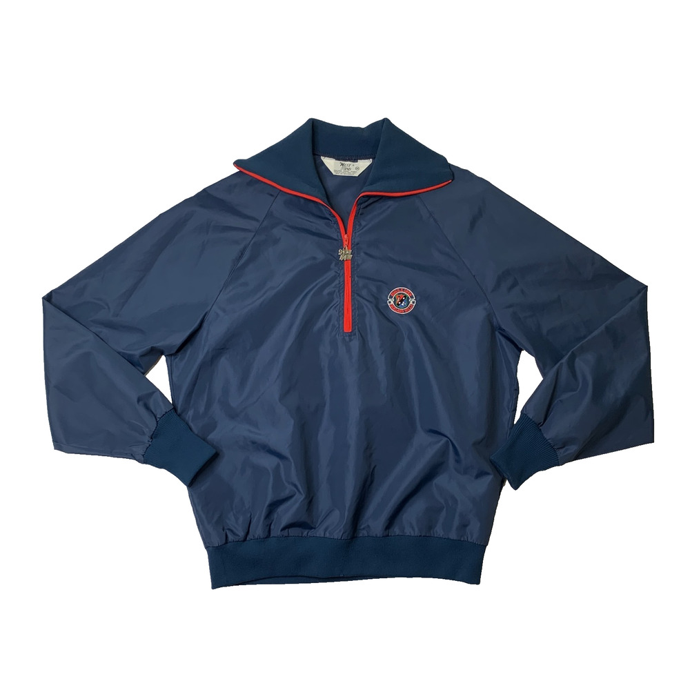 Vintage 85th US Open Jacket Mens Medium Navy Windbreaker 1/2 Zip West Wind 1996